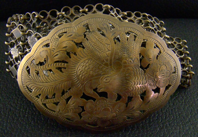 (image for) AN ANTIQUE SILVER BELT