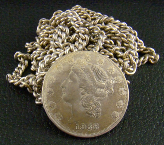 (image for) AN ANTIQUE SILVER BELT