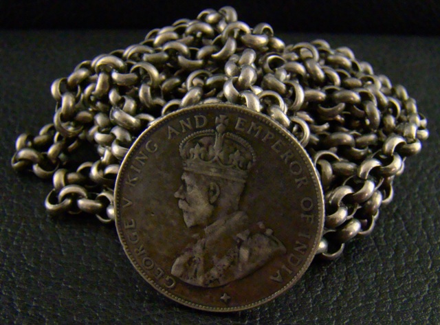 (image for) AN ANTIQUE SILVER BELT