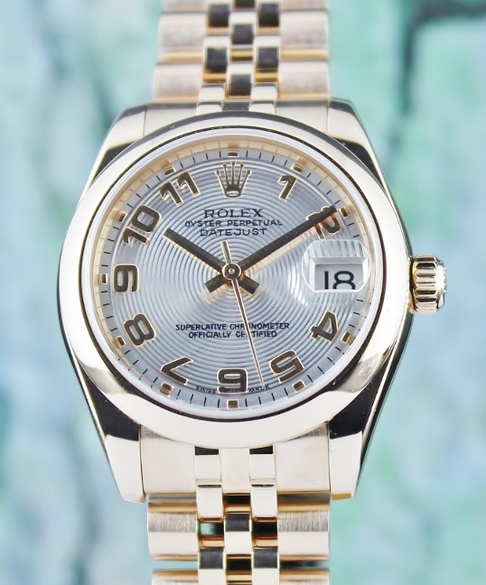 (image for) ROLEX 18K MID SIZE 18K ROSE GOLD OYSTER PERPETUAL DATEJUST / 178245