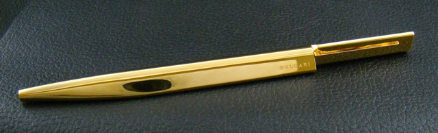 (image for) BVLGARI 18K GOLD PLATED BALL PEN
