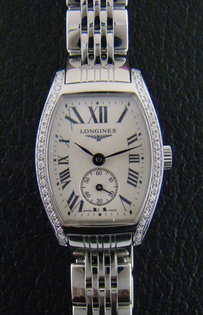 (image for) LONGINES EVIDENZA LADY DIAMOND STEEL WATCH