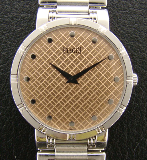 (image for) PIAGET MEN'S SOLID 18K WHITE GOLD DANCER - SWISS MADE