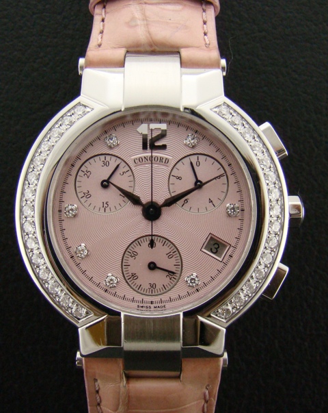 (image for) CONCORD CHRONO STEEL WITH ORIGINAL DIAMOND SETTING