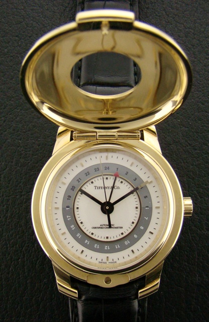 (image for) TIFFANY 18K GOLD HUNTER WATCH "ATLAS" COLLECTION