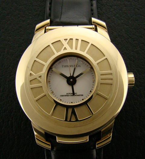 (image for) TIFFANY 18K GOLD HUNTER WATCH "ATLAS" COLLECTION