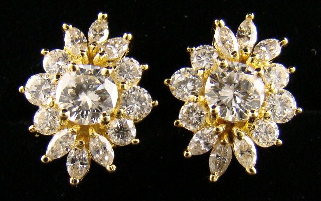 (image for) 20K YELLOW GOLD DIAMOND EARSTUD - 80 PTS