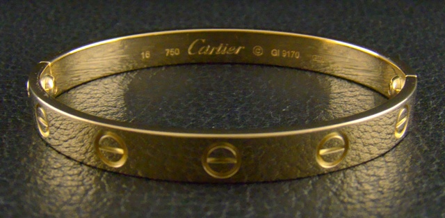 (image for) THE "CARTIER" 18K GOLD LOVE BANGLE