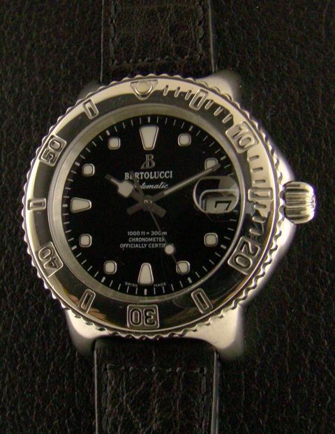 (image for) Bertolucci Diver Date Stainless Steel Men's Watch