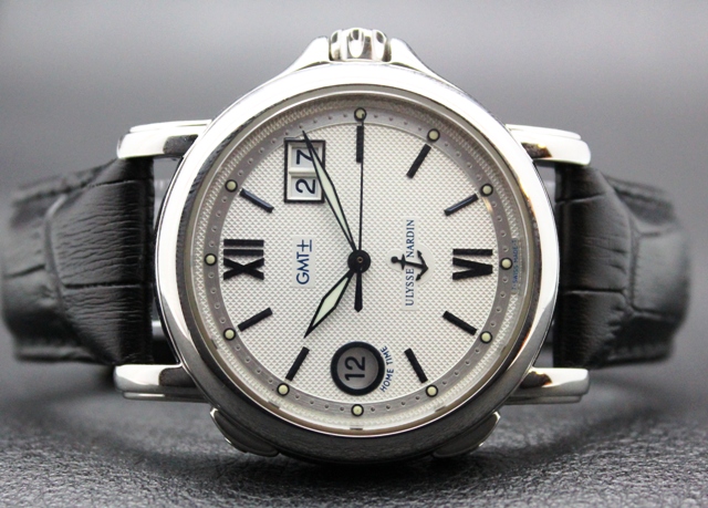 (image for) 'ULYSSE NARDIN' STAINLESS STEEL 'SAN-MARCO' 2 TIME ZONE