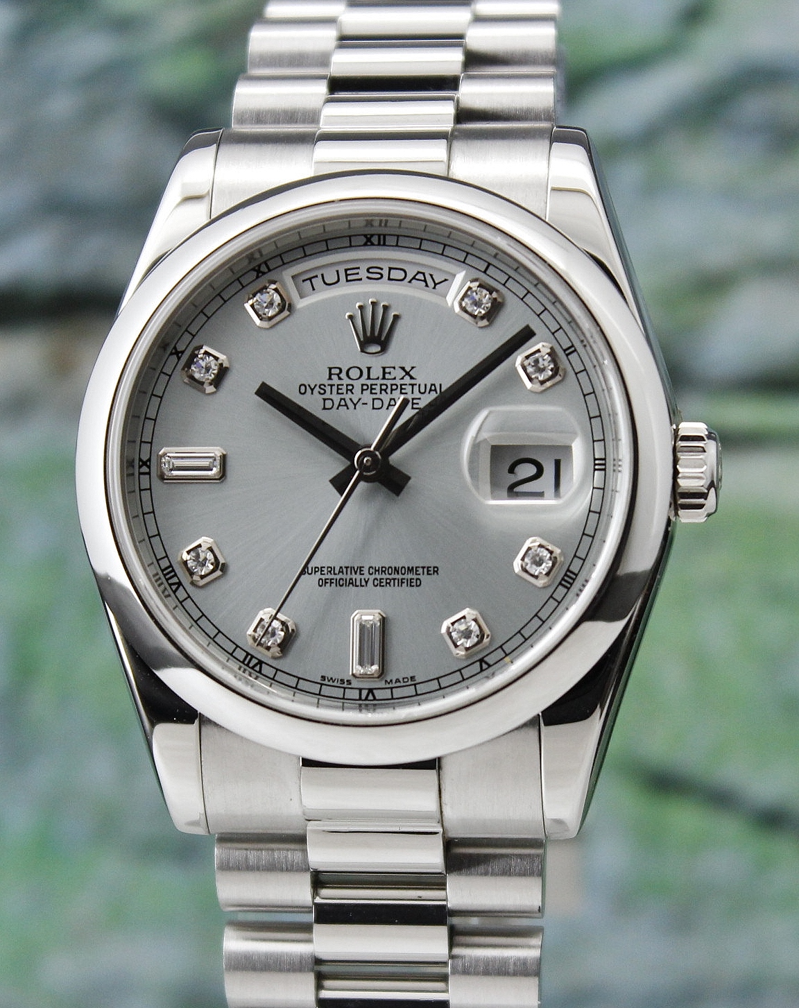 (image for) A ROLEX "PLATINIUM" OYSTER PERPETUAL DAY-DATE / 118206