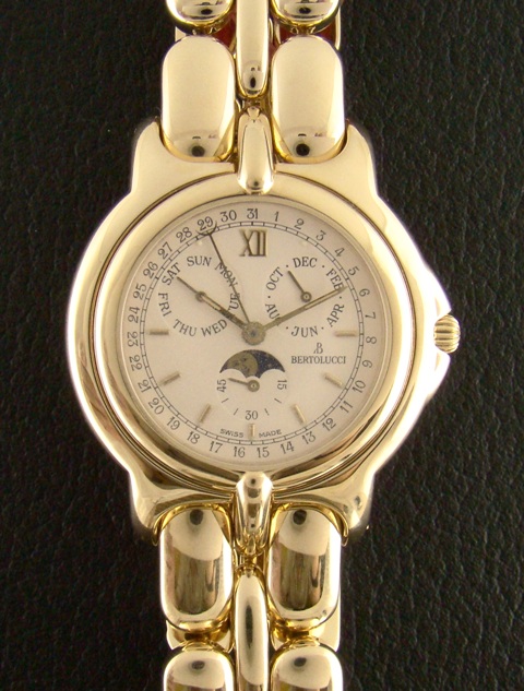 (image for) Rare 18K Solid Gold BERTOLUCCI VIR PULCHRA - MoonPhase